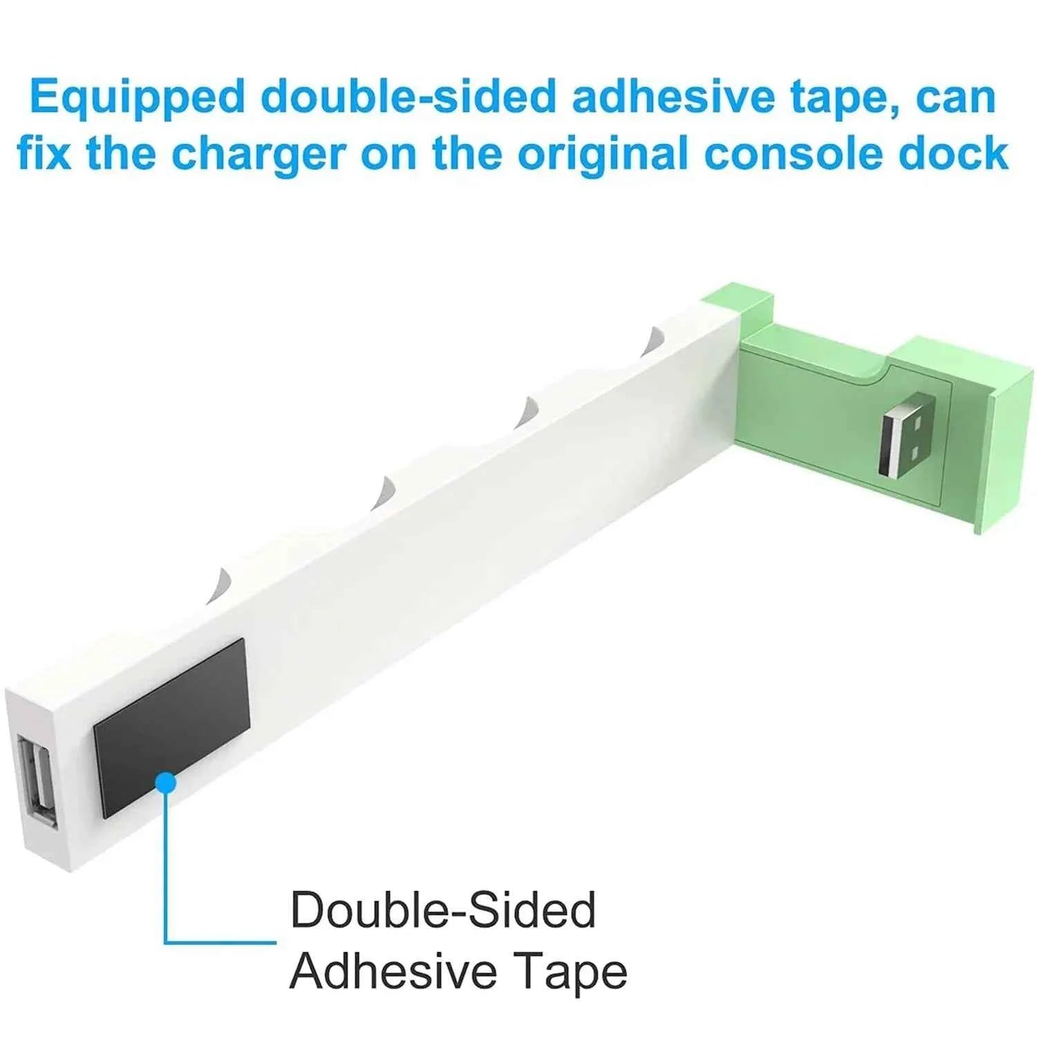 IPEGA Joycon Charger PG-9186 Dock Station for Nintendo Switch & OLED | Charges 4 Controllers Simultaneously | Compact & LED Status Display