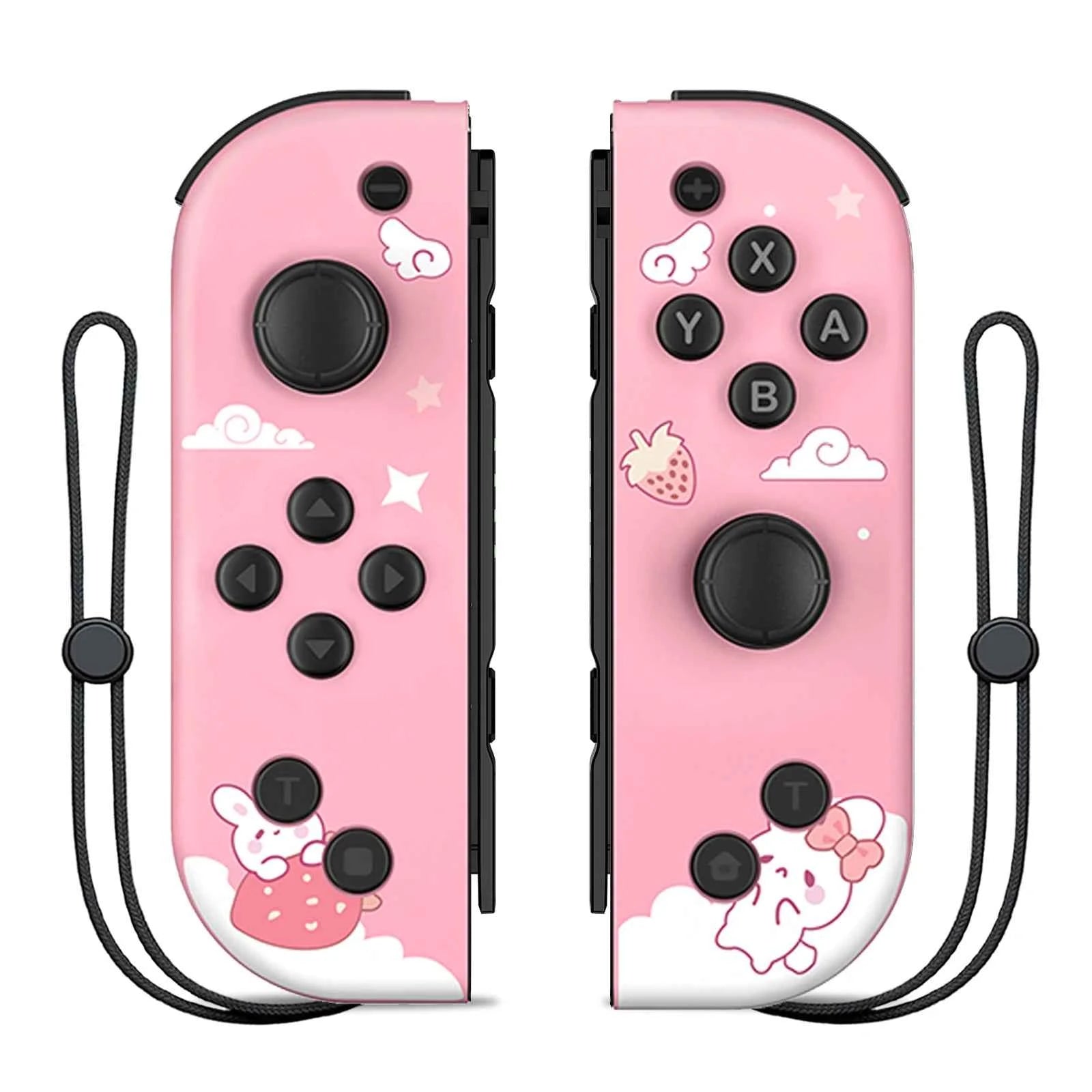 NS Joycons Controller Bluetooth Wireless Gamepad for Switch, Vibration, Turbo, Wake-Up, Gaming Handle & Joystick Control
#Color=Rabbit,Coniglio