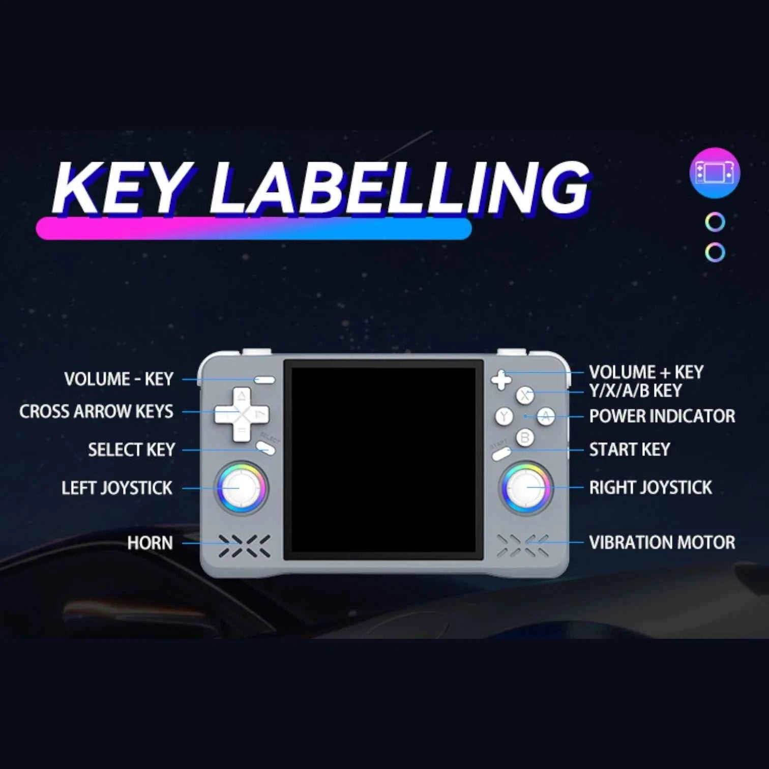 XF40H Handheld Console 4 Inch IPS HD Screen WiFi Open Source Retro Gaming System