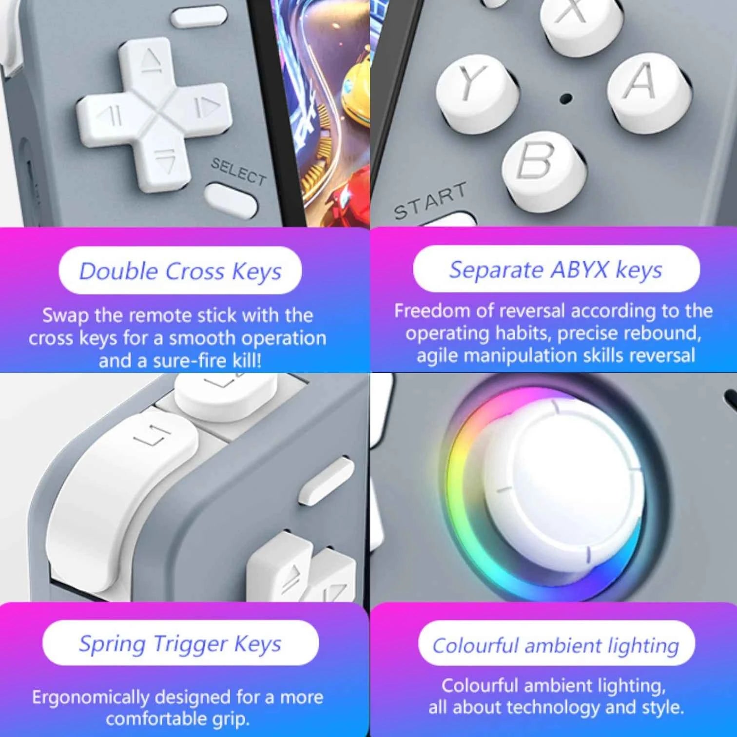 XF40H Handheld Console 4 Inch IPS HD Screen WiFi Open Source Retro Gaming System