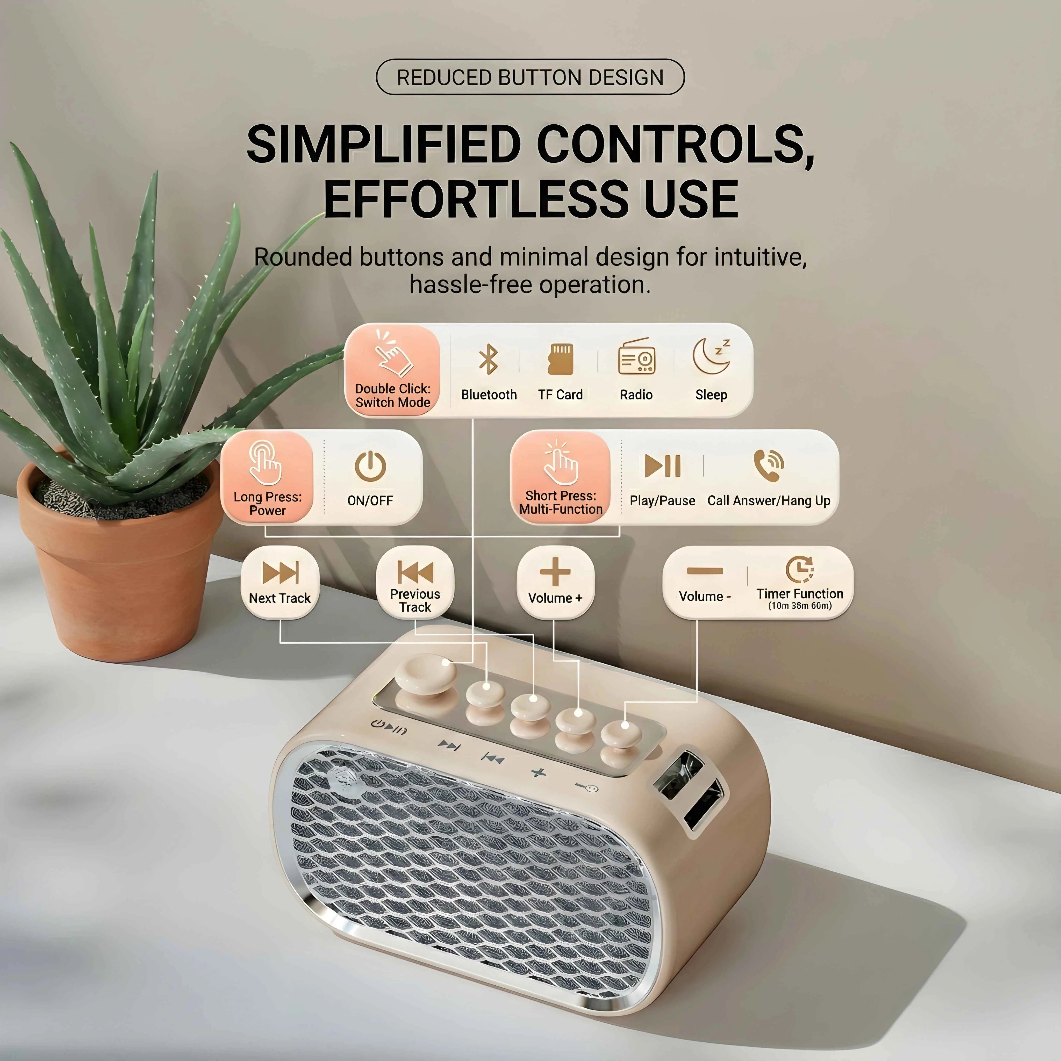 Blueteck Sleep Speaker Modern BT Audio