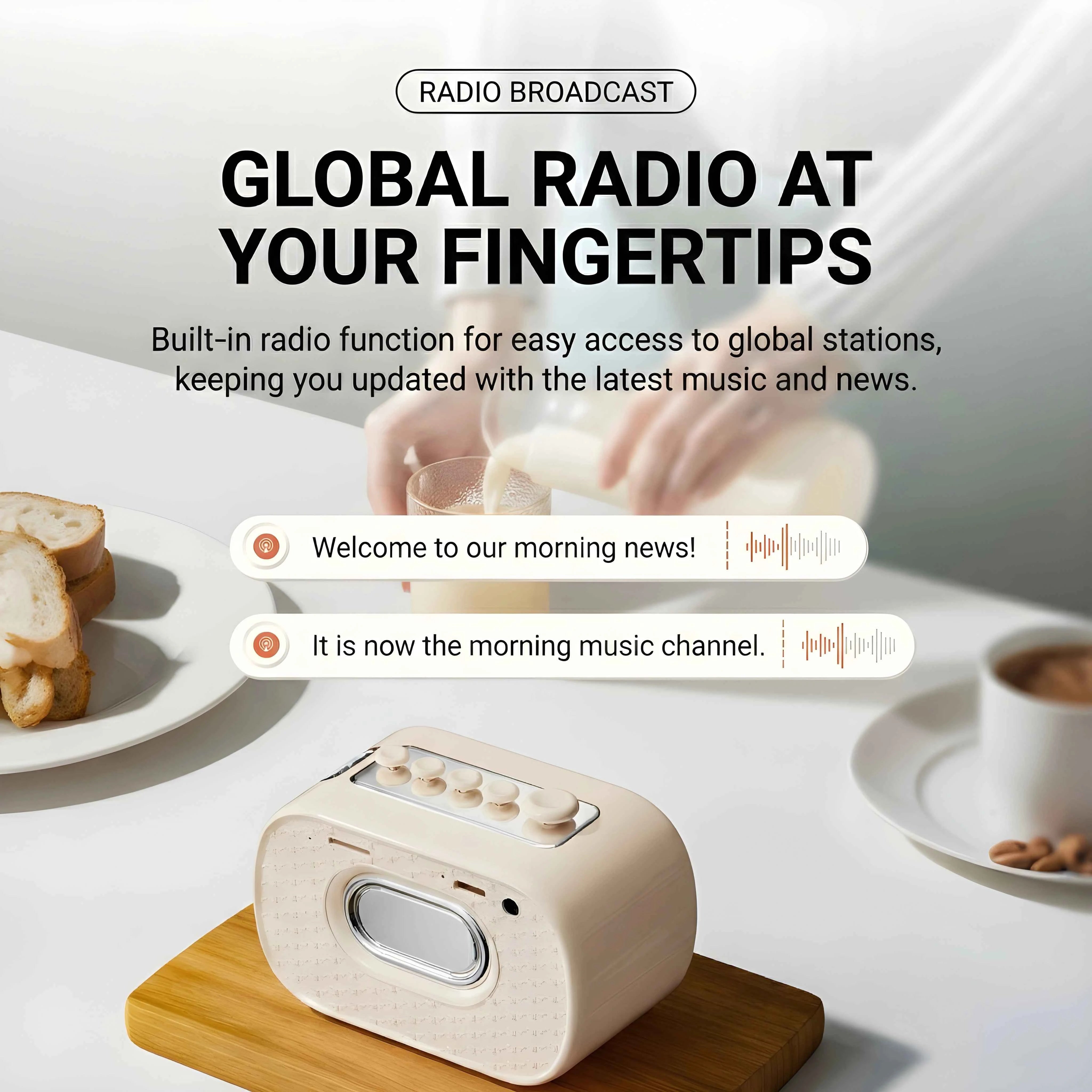 Blueteck Sleep Speaker Modern BT Audio