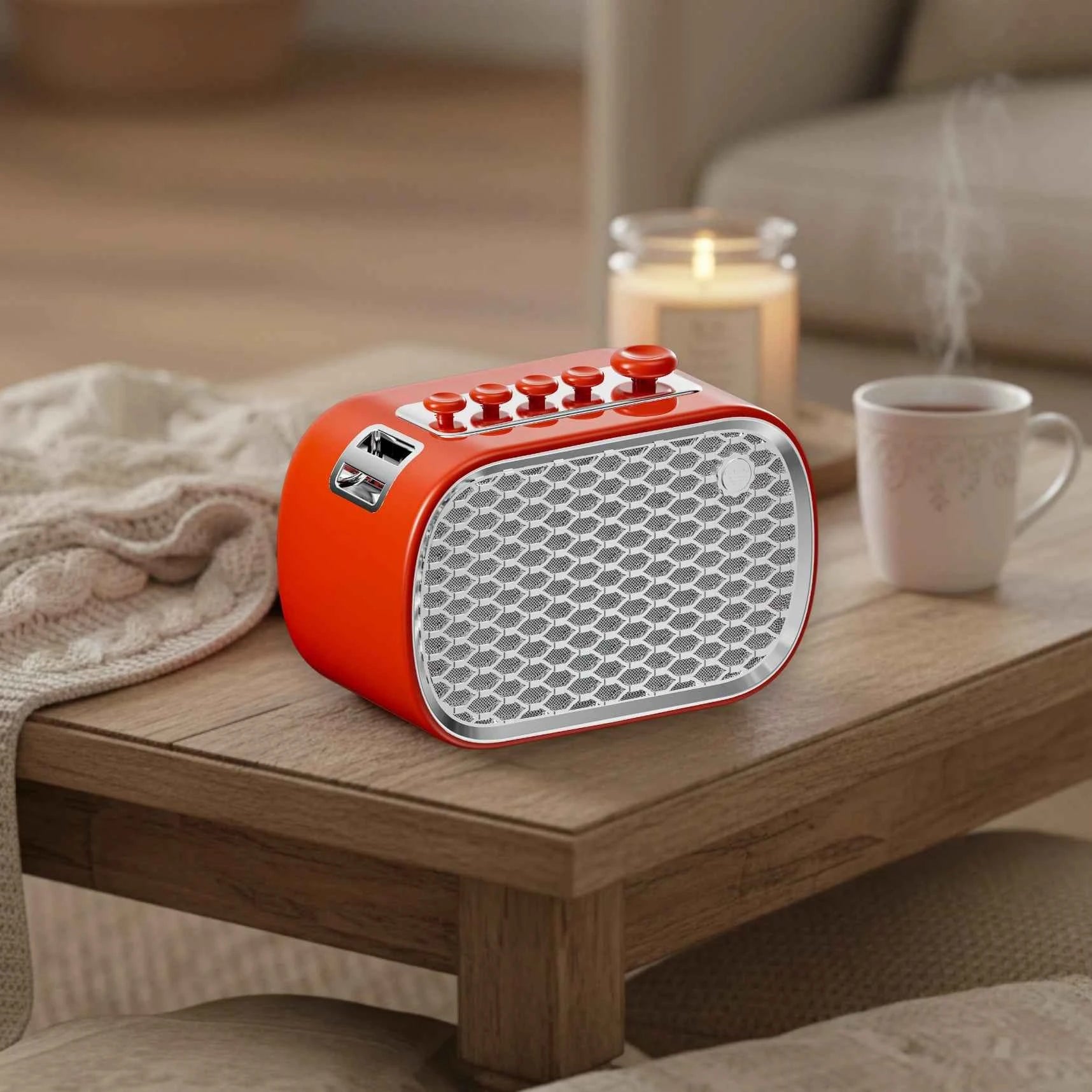 Blueteck Sleep Speaker Modern BT Audio #Color=Red,Rosso