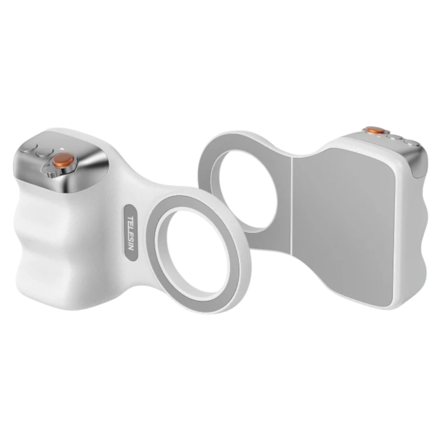 Magnetic Camera Grip White | Phone Holder & Remote Shutter Aid with MagSafe for iPhone, Google Pixel, Android Devices
#Color=White Hand Grip With Fill Light,Bianco Impugnatura Con Luce,White Hand Grip,Bianco Impugnatura