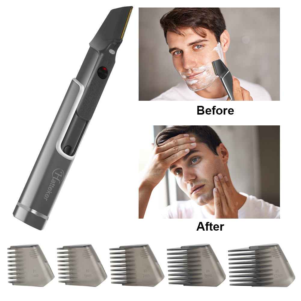 Body Hair Trimmer Retractable USB Shaver & Portable Grooming Tool for Men