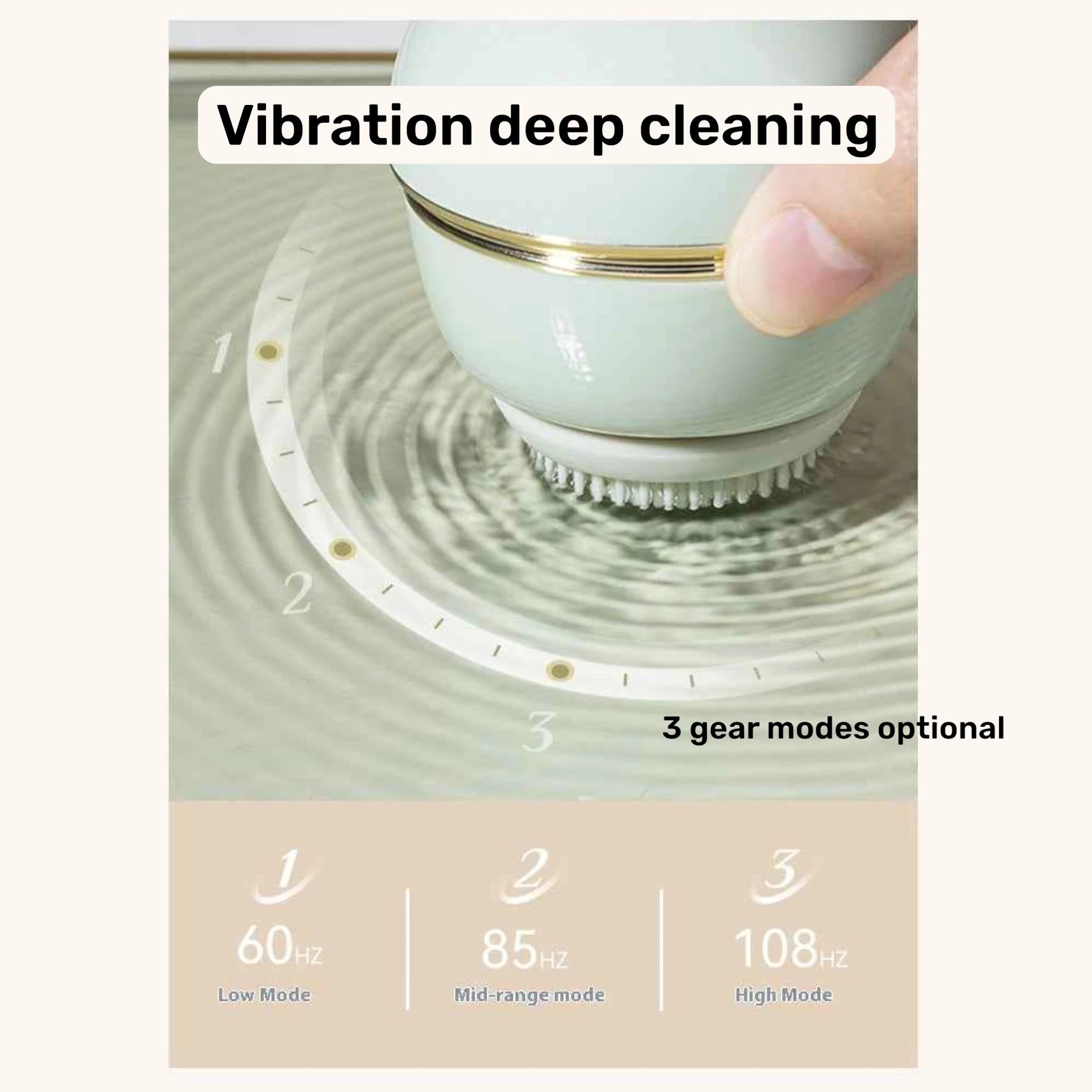 Bamboo Charcoal & Silicone Sonic Facial Cleanser Brush