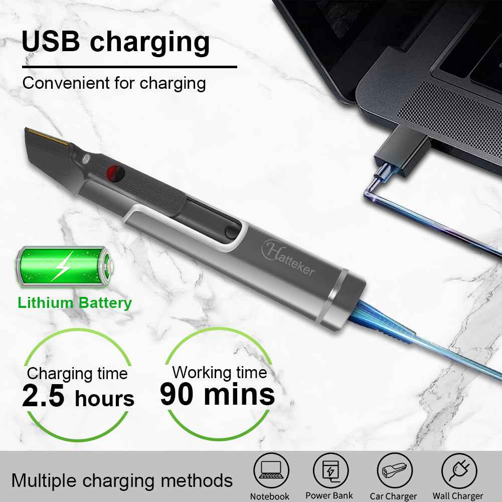 Body Hair Trimmer Retractable USB Shaver & Portable Grooming Tool for Men