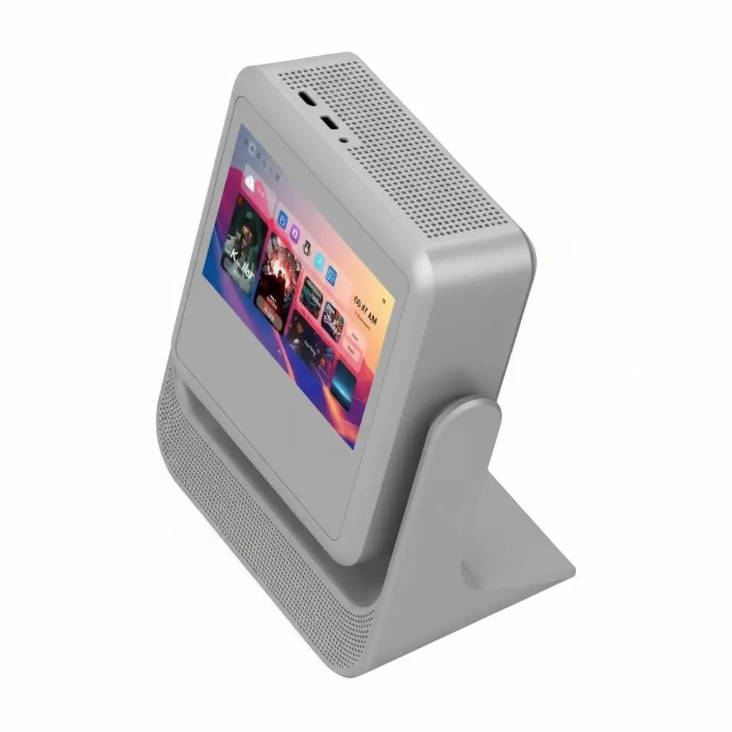 DuoCast 4K Hybrid Projector with Touchscreen Tablet #Color=Grey,Grigio