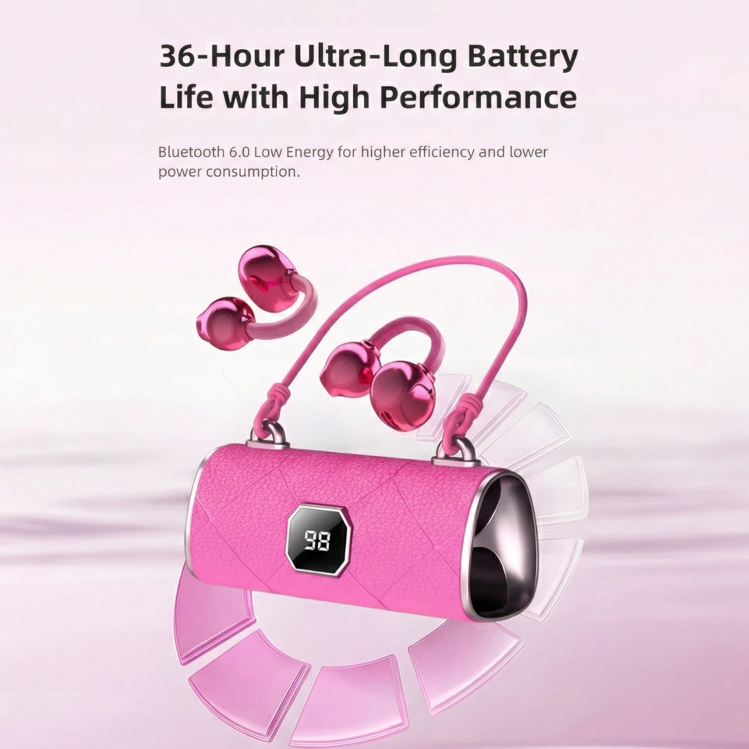 X22 Clip-On Wireless Headphones | Open-Ear Bluetooth Stereo Noise Reduction