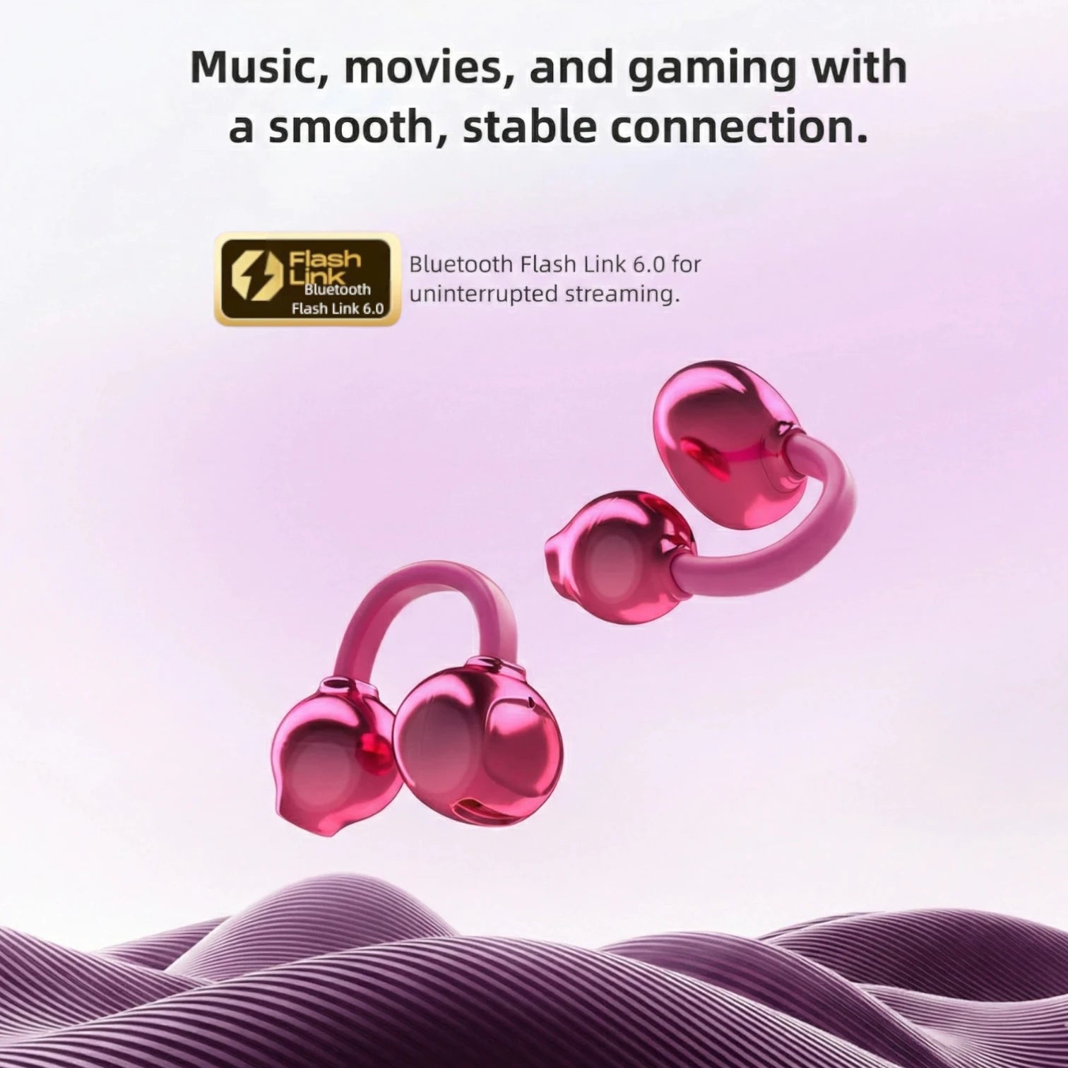 X22 Clip-On Wireless Headphones | Open-Ear Bluetooth Stereo Noise Reduction