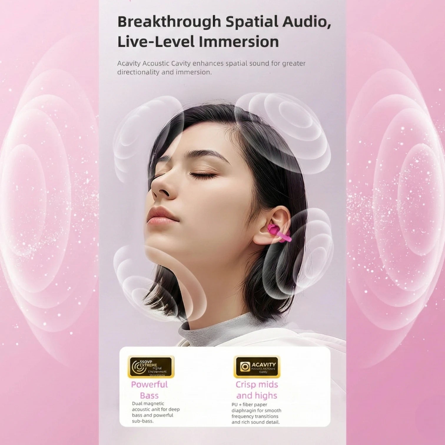 X22 Clip-On Wireless Headphones | Open-Ear Bluetooth Stereo Noise Reduction