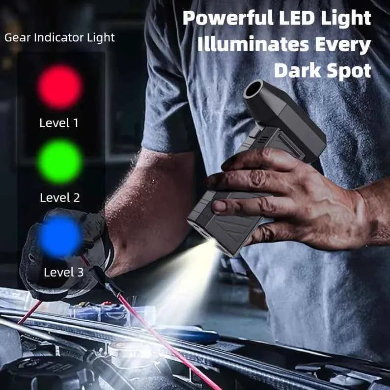 Portable Jet Fan Electric Turbo Blower, 131000rpm Handheld Mini Car Vacuum, Compressed Air Duster