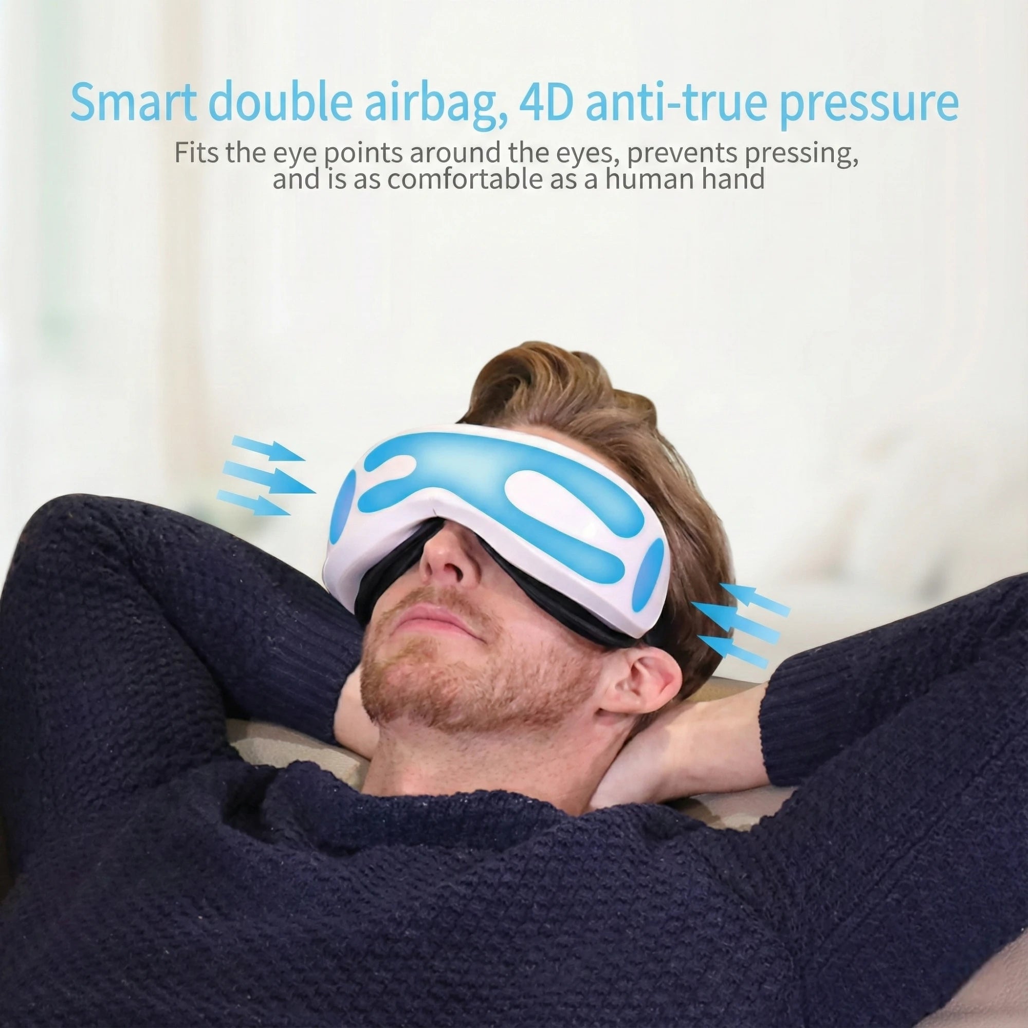 Heated Eye Massager, Bluetooth Mask for Dark Circles & Fatigue