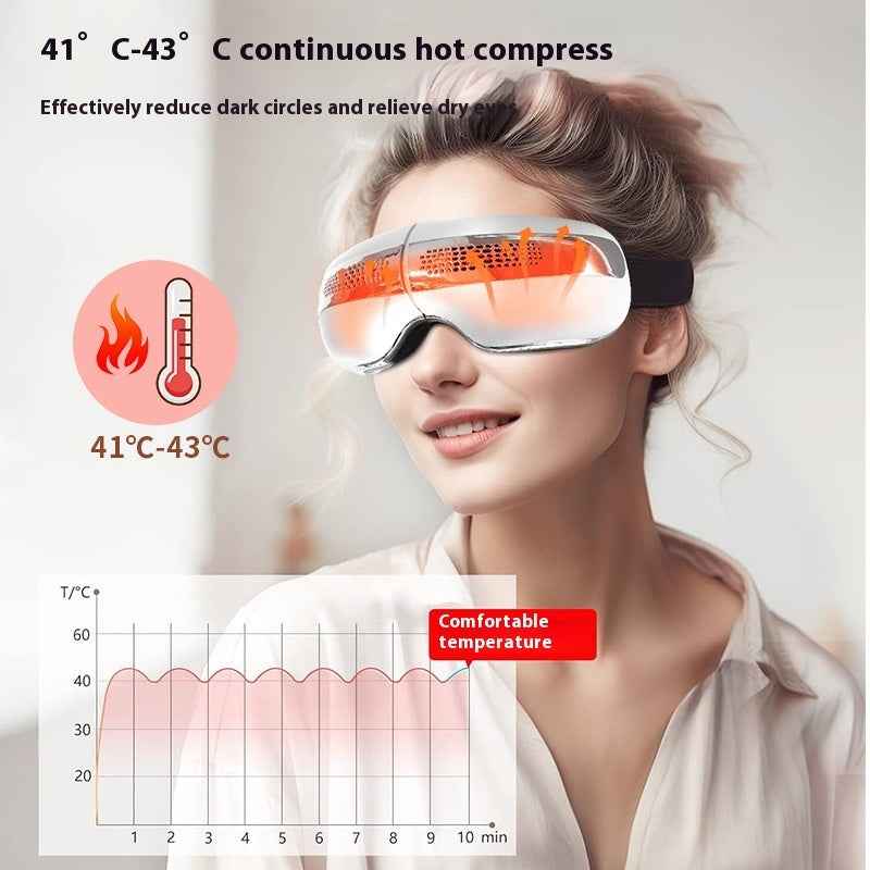 Intelligent Eye Therapy Massager: Heat, Cold, Air Pressure & Bluetooth Music - Relieves Eye Fatigue & Migraines