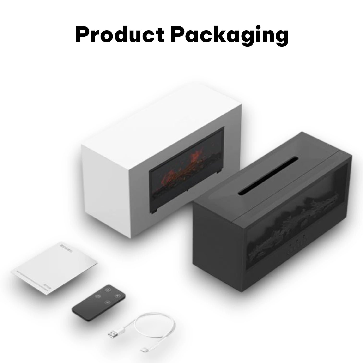 Essential Oil Diffuser, 150ml Humidifier with LED Flame Effect 7 Colors and Remote Control