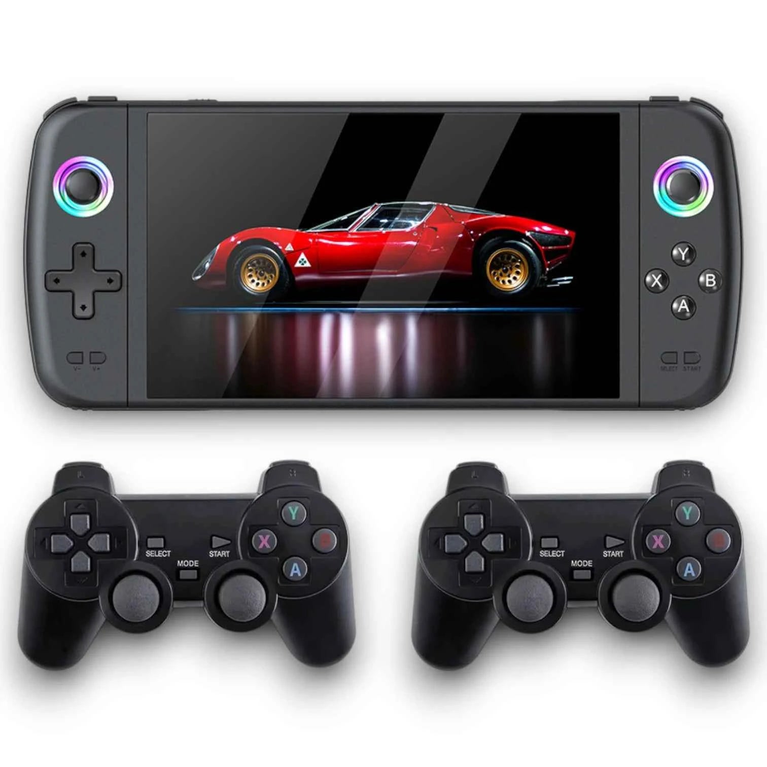 M27 Handheld Console | 7 Inch IPS 128GB 20000+ Games Wireless Support
#Color=Black,Nero