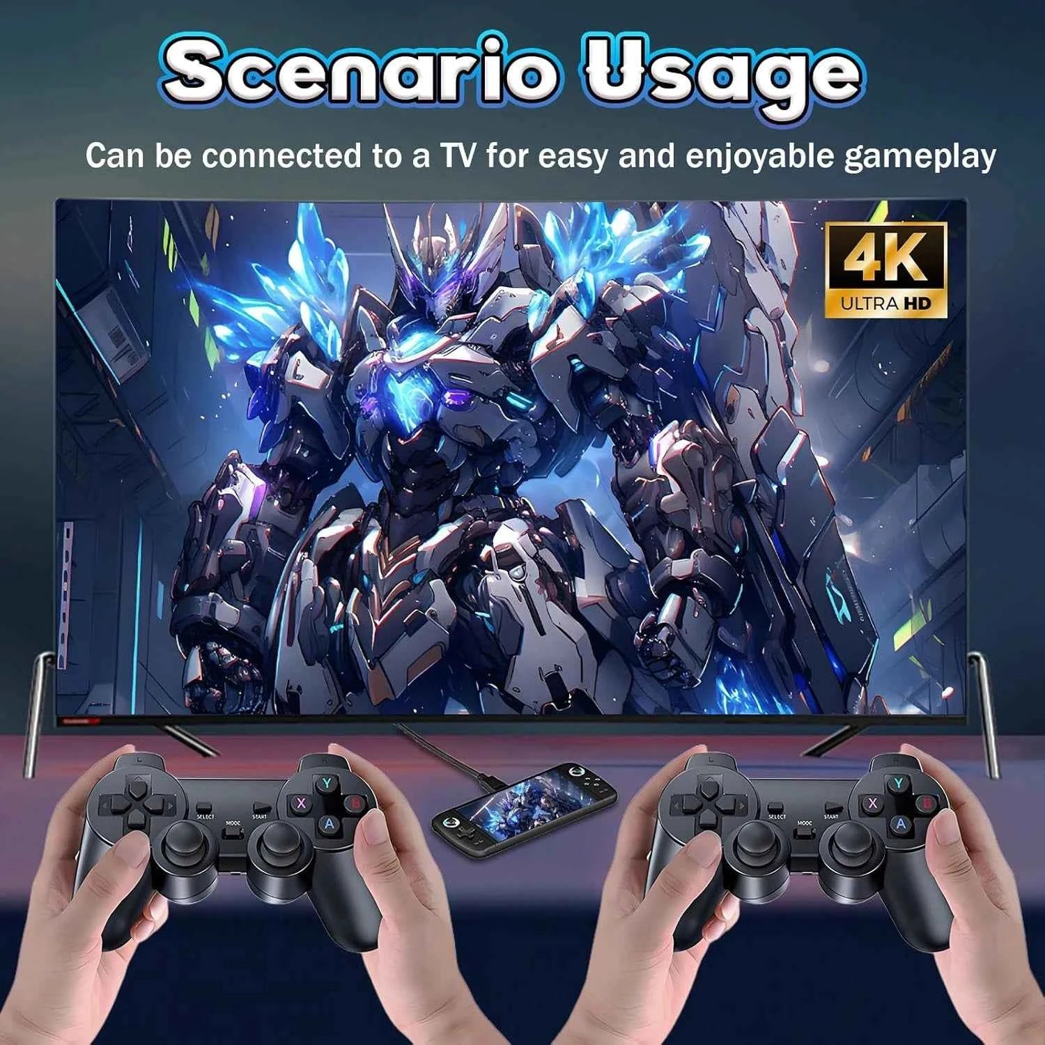 M27 Handheld Console | 7 Inch IPS 128GB 20000+ Games Wireless Support
#Color=Black,Nero