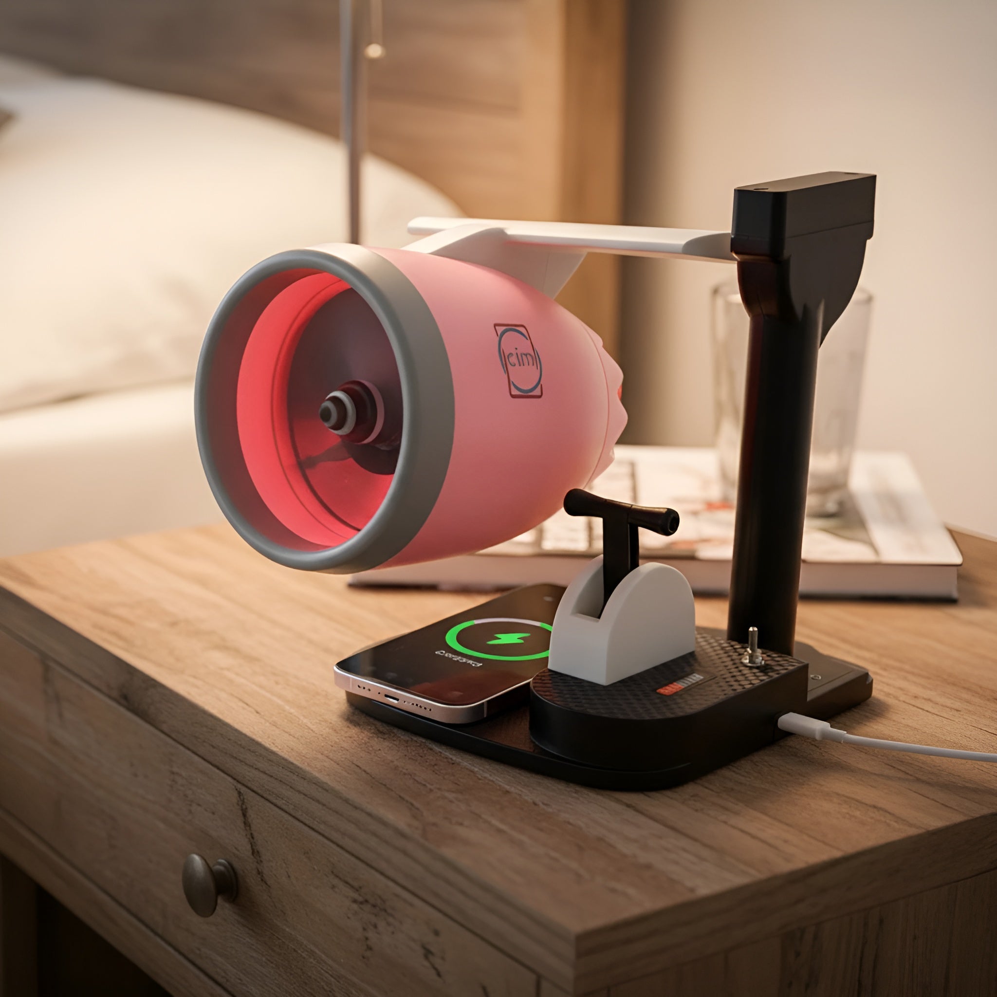 JetStream Pro Turbine Fan and Desktop Wireless Charger