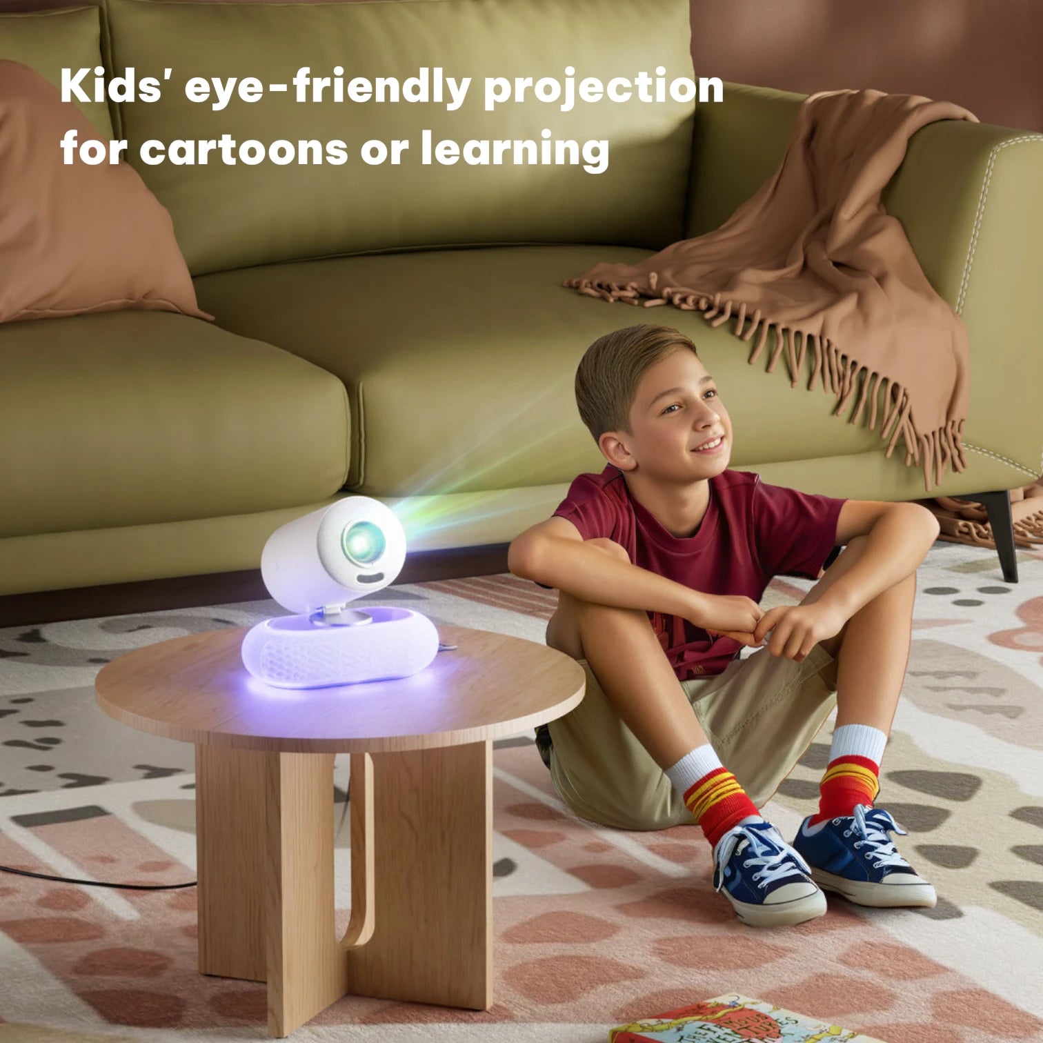 YT900 Smart Mini Projector Native 1080P Android 13 Auto Focus Keystone Portable Home Theater