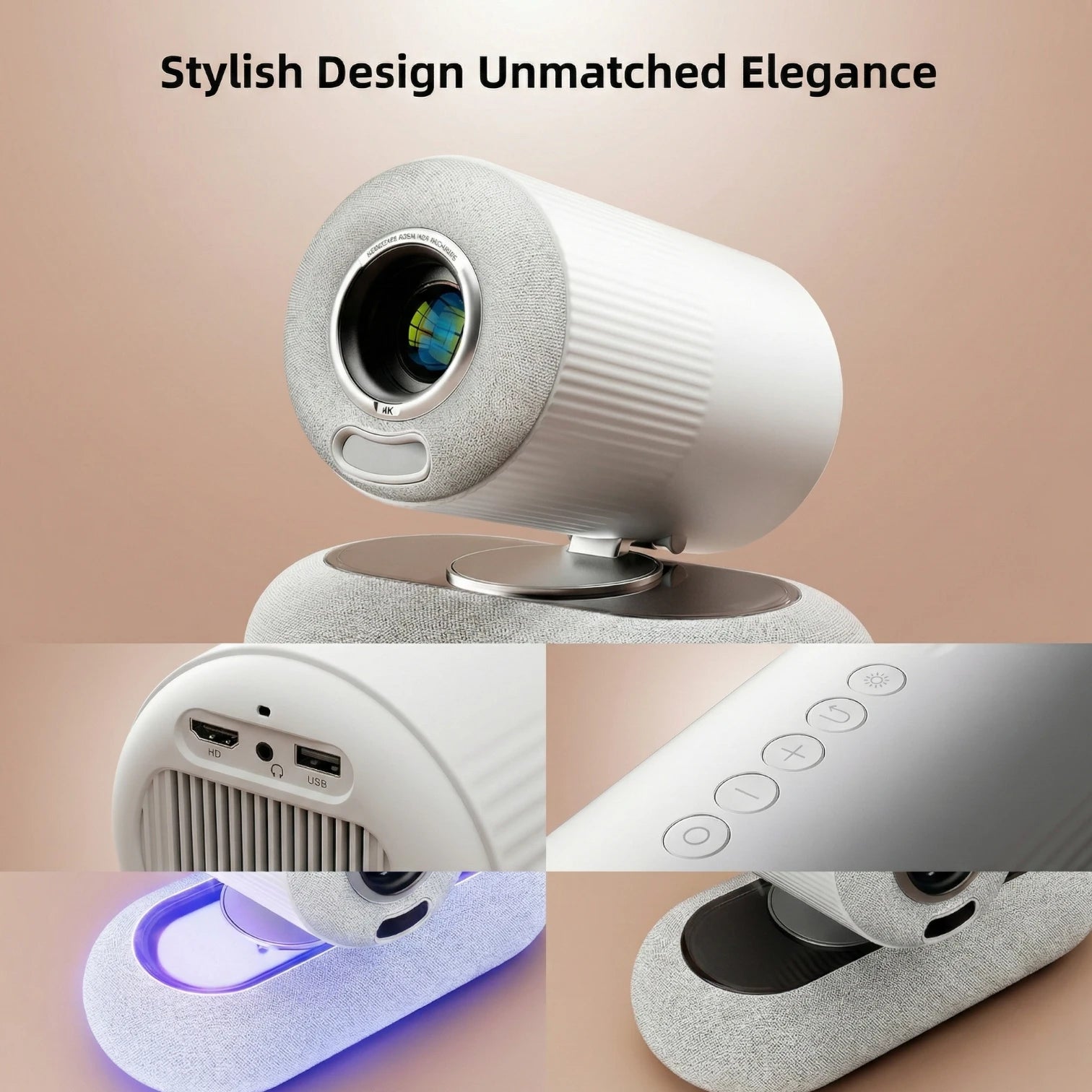 YT900 Smart Mini Projector Native 1080P Android 13 Auto Focus Keystone Portable Home Theater