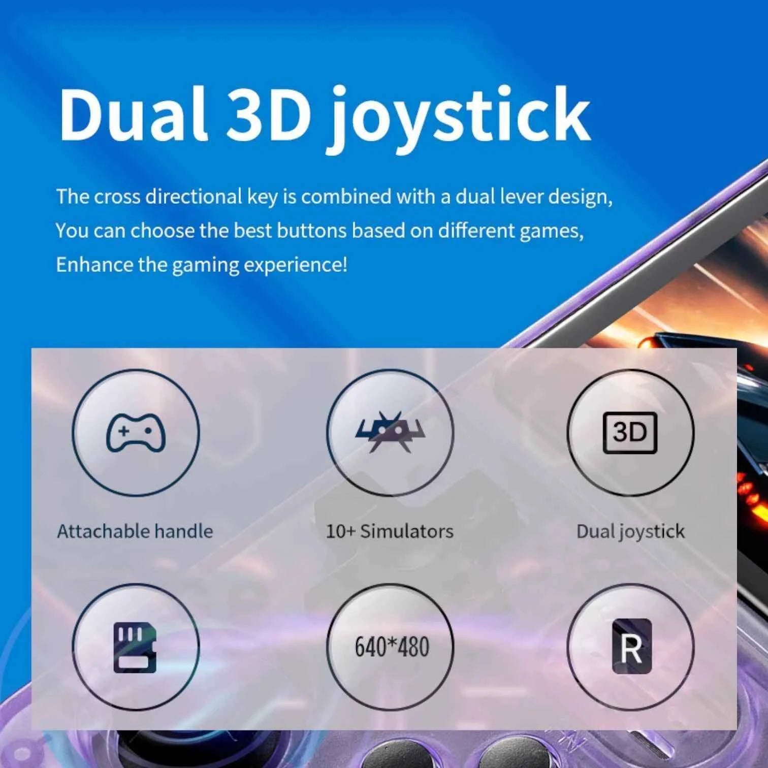 R36S Retro Handheld Console with 3.5 inch IPS Display, Open Source Linux System and Portable Classic Game Support