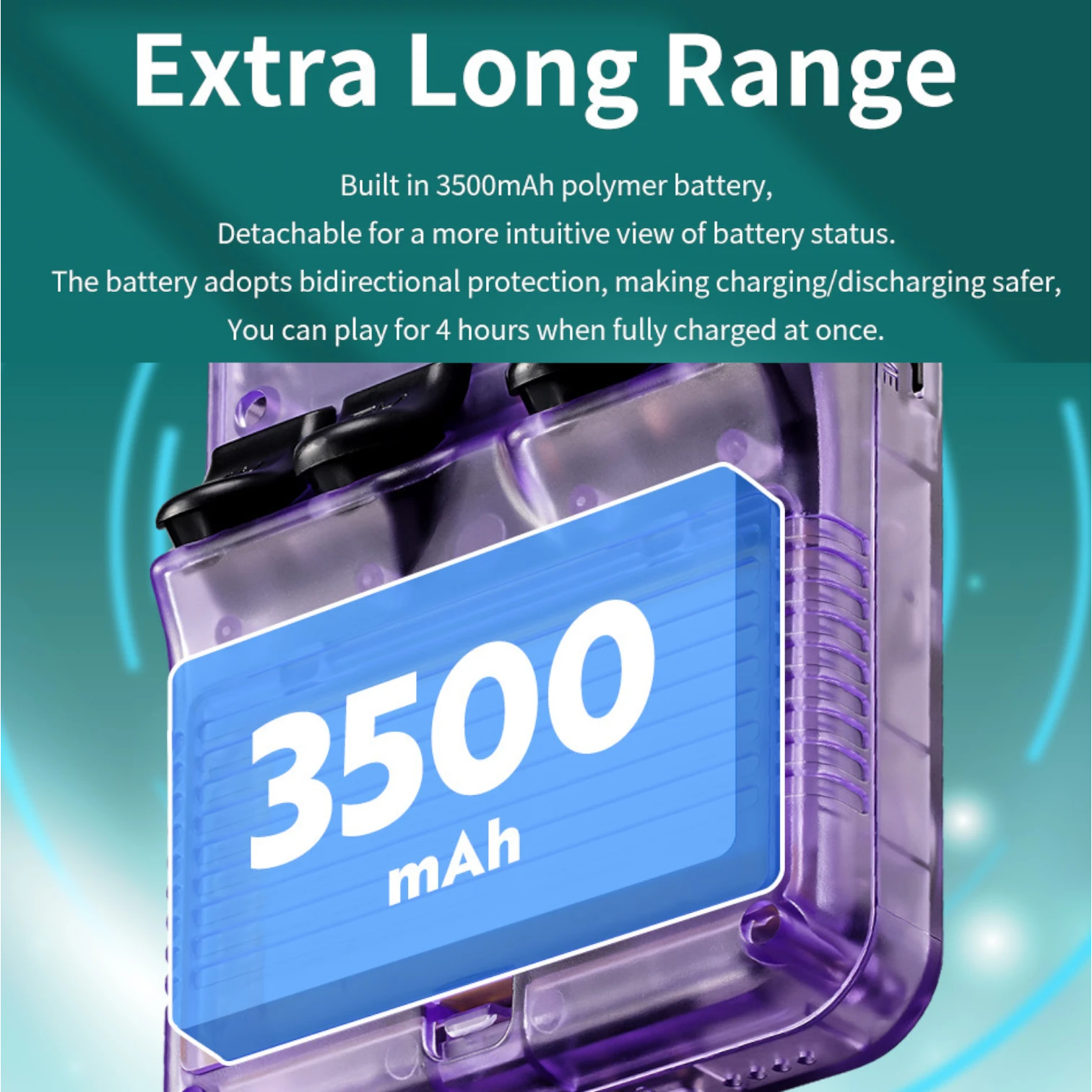 R36S Retro Handheld Console Transparent Version with 3.5 inch IPS Display, Open Source Linux System and Classic Game Support