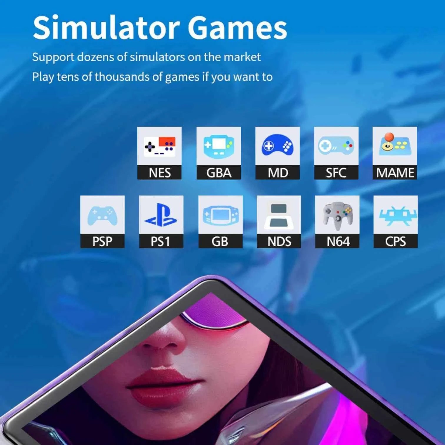 R36S Retro Handheld Console with 3.5 inch IPS Display, Open Source Linux System and Portable Classic Game Support