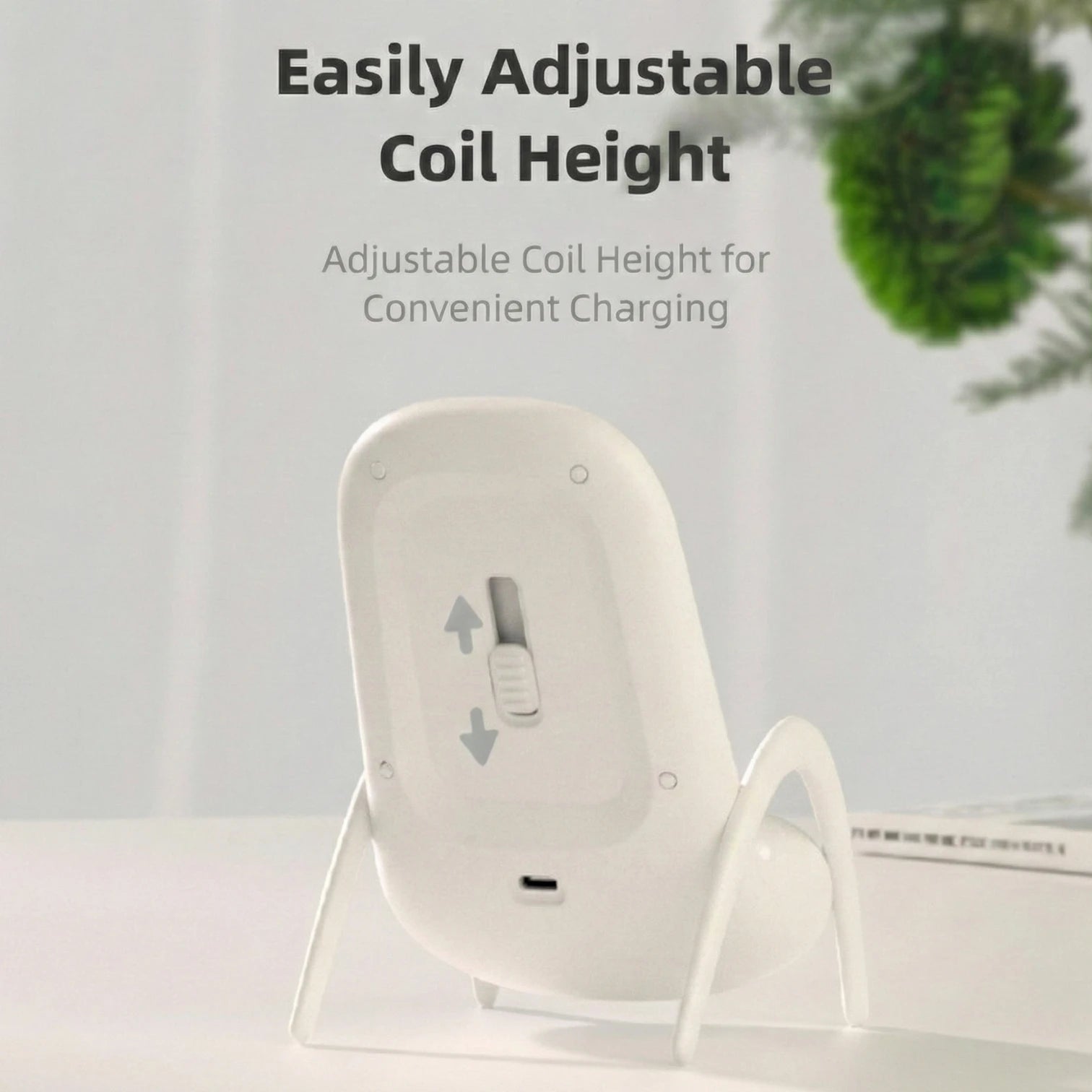 Chair Wireless Charger 15W Fast Charging Desktop Stand 2 in 1 Phone Holder