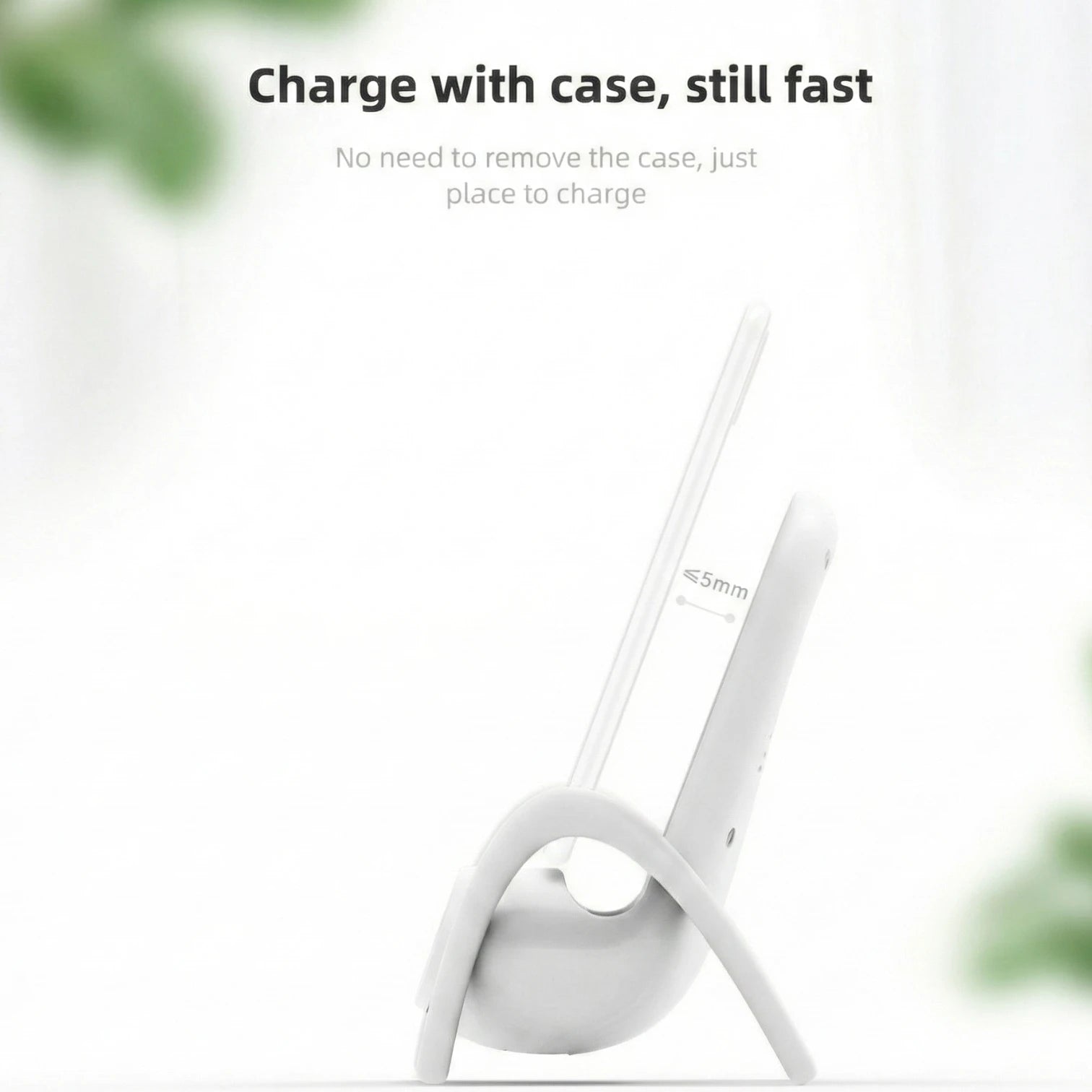 Chair Wireless Charger 15W Fast Charging Desktop Stand 2 in 1 Phone Holder