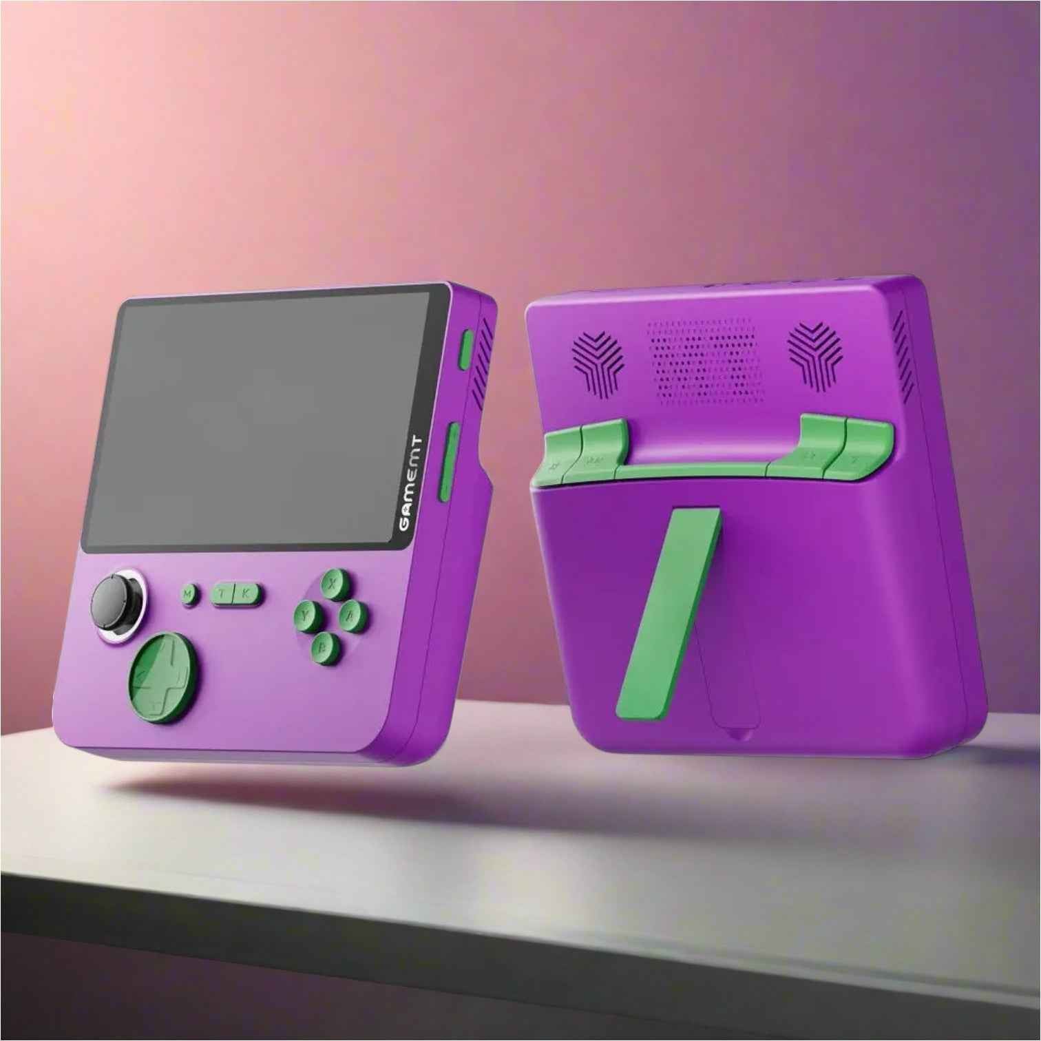 E5 Handheld Console Video Game Console 6000mAh Power Bank, 5-inch IPS Screen, 22W, Arcade Classic Gaming Console with Retro Games Machine
#Color=Purple Green,Viola Verde