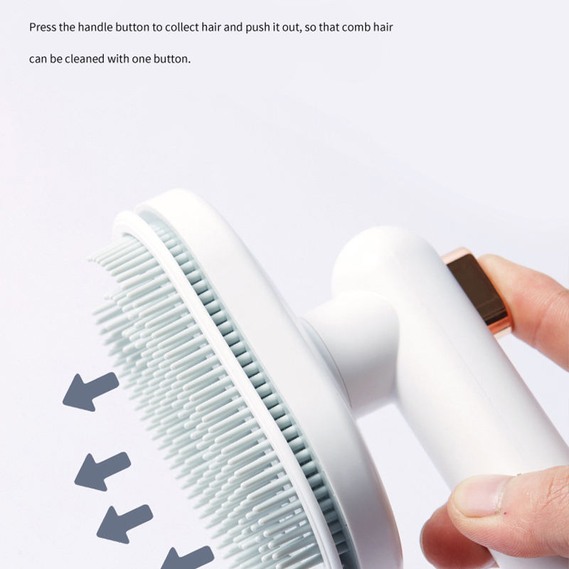 Grooming Pet Brush Self-Cleaning Brush for Cats and Dogs, Floating Hair Removal & Daily Coat Care Tool