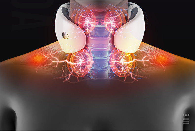 Neck Massager Electric Cervical & Shoulder Device with Smart Pulse Technology