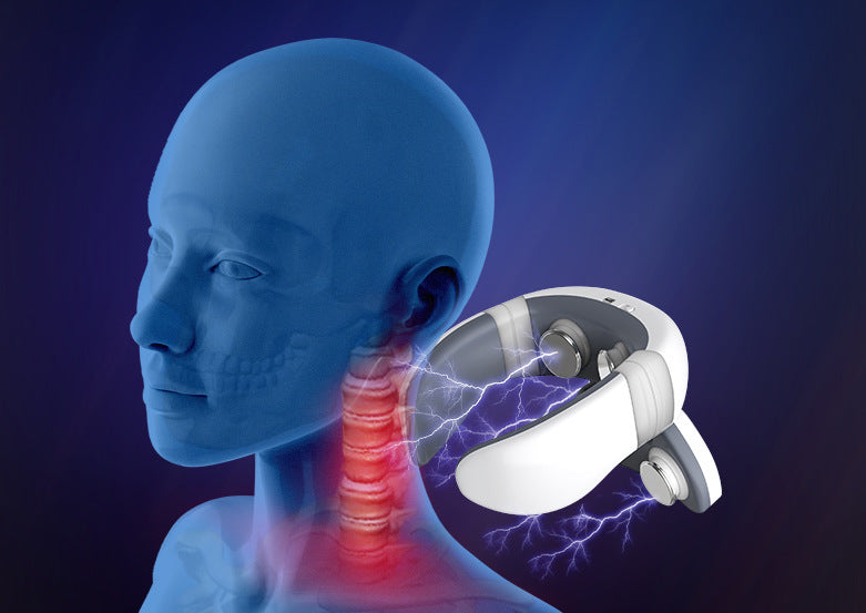 Neck Massager Electric Cervical & Shoulder Device with Smart Pulse Technology