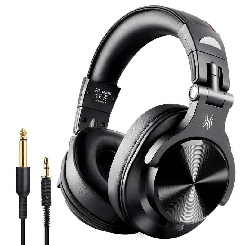 OneOdio A70 Wireless DJ Headphones V5.2: Over Ear Studio Headset, 75H Playtime, 40mm Driver, Rich Bass, Dual Wired/BT Mode
#Color=Black,Nero