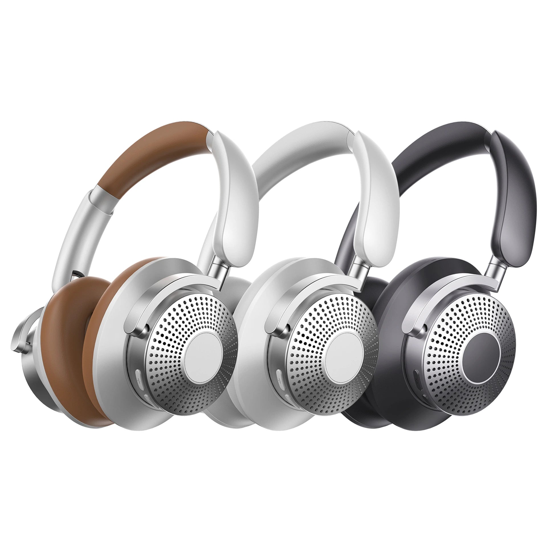 H80 Bluetooth ANC Headphones, Wireless Hybrid Noise Cancelling Stereo 75H Battery Foldable BT 5.4