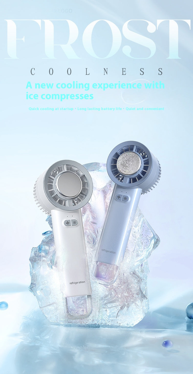 Mini Turbo Fan Portable Ice-Cooling Blower with Brushless Motor and High-Speed Jet Duct
