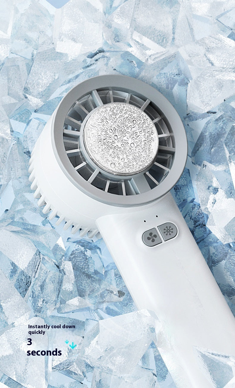 Mini Turbo Fan Portable Ice-Cooling Blower with Brushless Motor and High-Speed Jet Duct