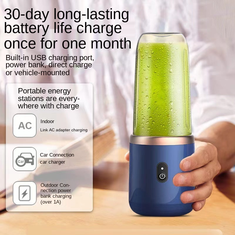 Portable Blender Pro 6 Blade Mini Juicer Cup, USB Rechargeable