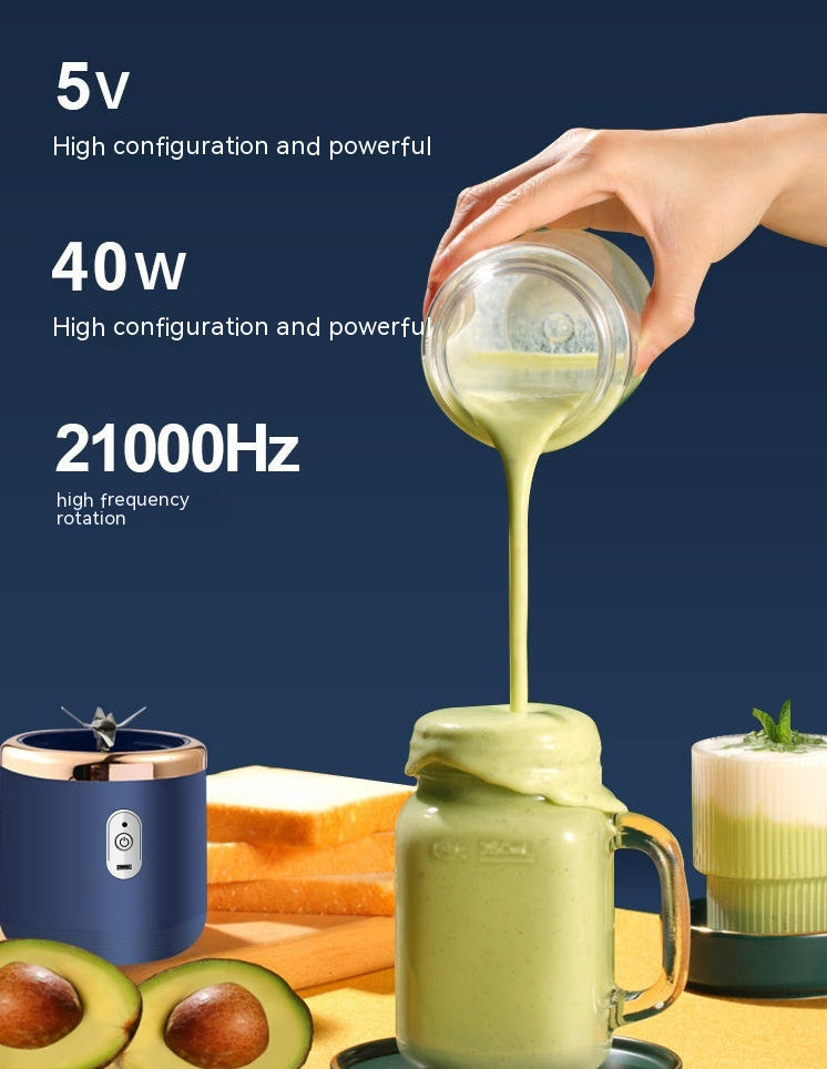 Portable Blender Pro 6 Blade Mini Juicer Cup, USB Rechargeable