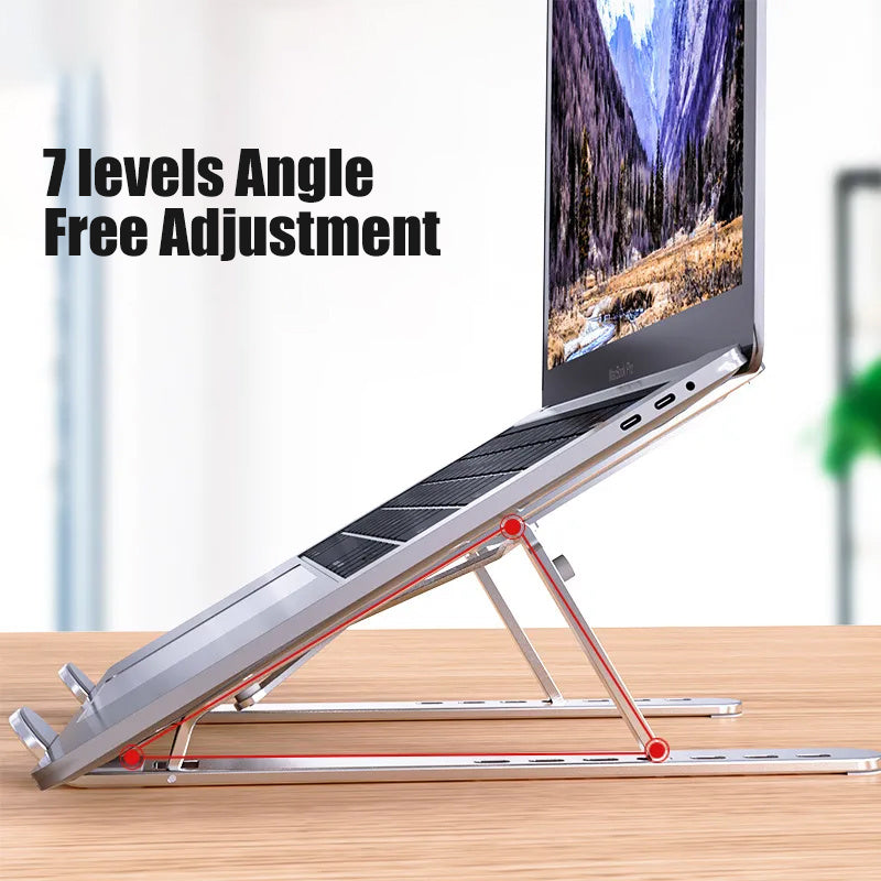 Ergonomic Laptop Support – Foldable Aluminium Base for Notebooks