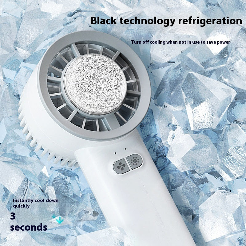 Mini Turbo Fan Portable Ice-Cooling Blower with Brushless Motor and High-Speed Jet Duct