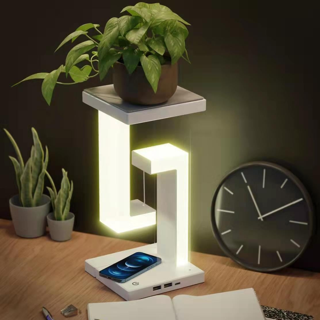 Floating Lamp – Suspension Light with Wireless Charging for Bedroom & Home Decor