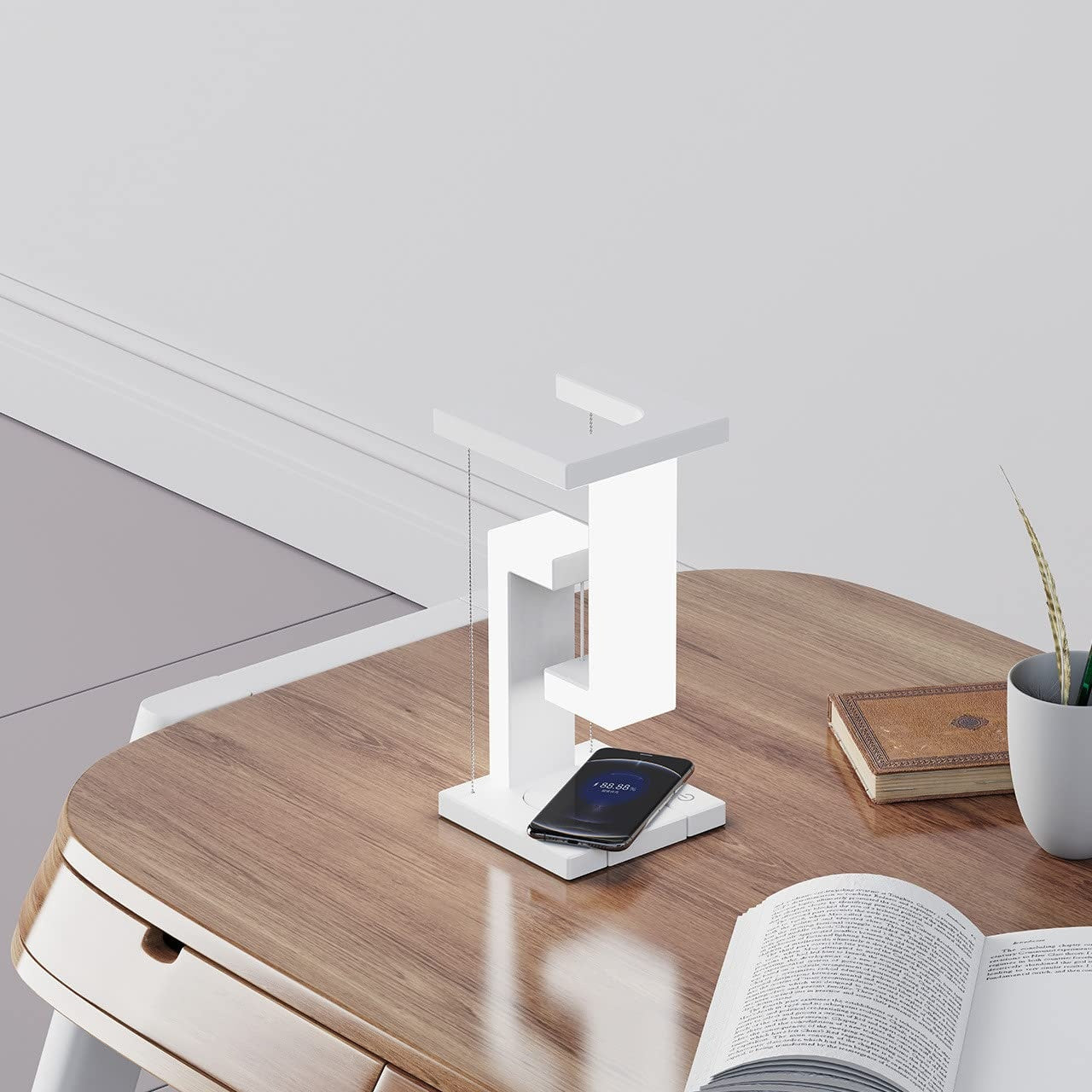 Floating Lamp – Suspension Light with Wireless Charging for Bedroom & Home Decor