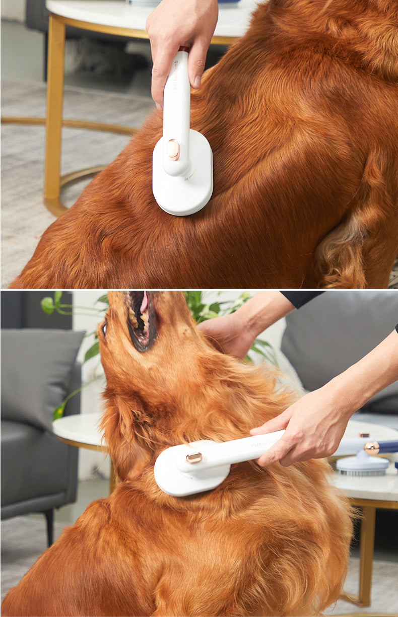 Grooming Pet Brush Self-Cleaning Brush for Cats and Dogs, Floating Hair Removal & Daily Coat Care Tool