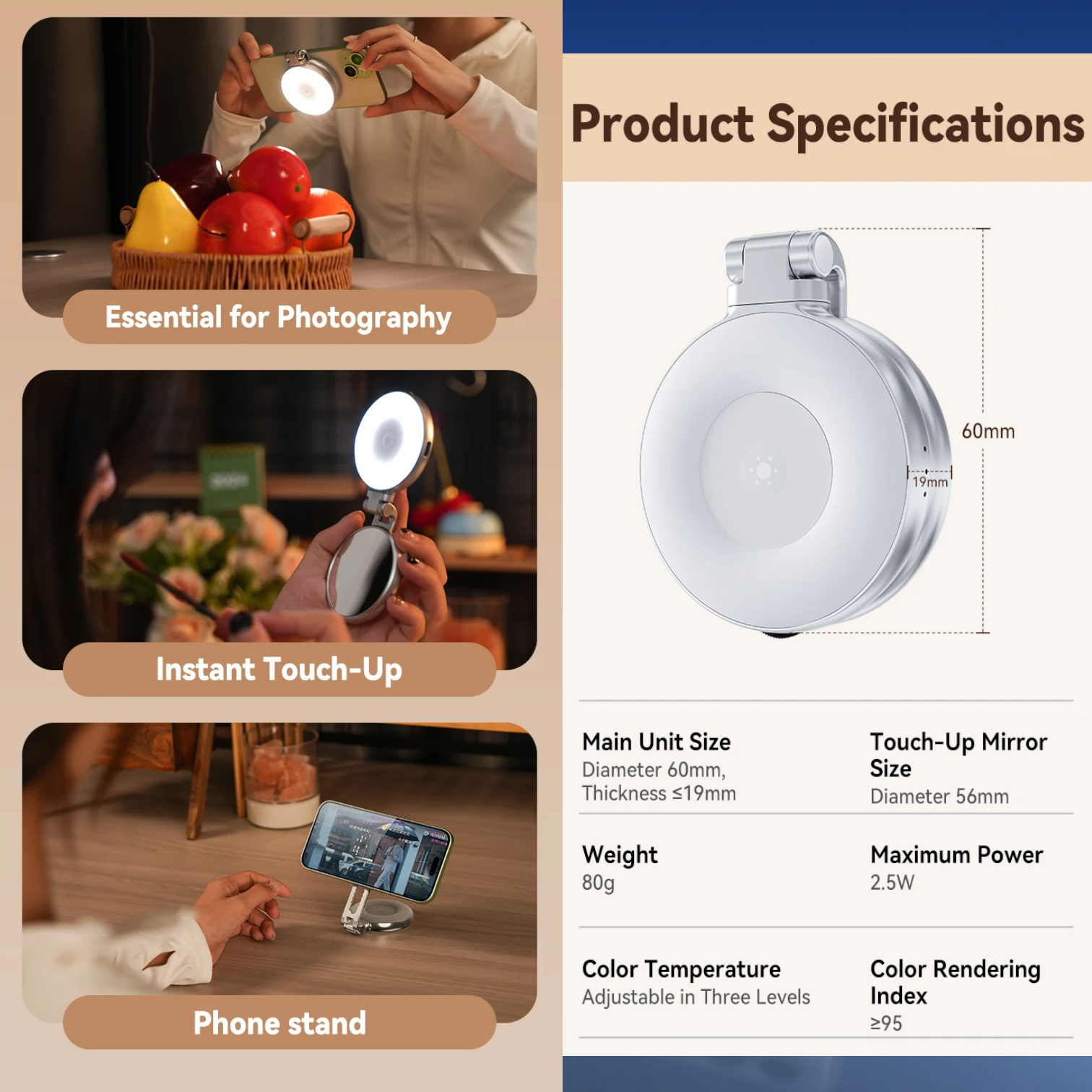 #Color=Hand Grip Fill Light,Impugnatura Con Luce