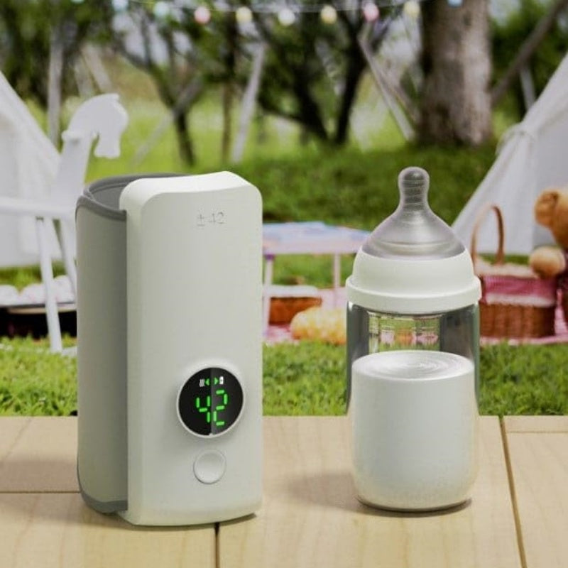 Portable Bottle Warmer USB-Charging Heater for Constant Temperature and Universal Baby Bottle Compatibility