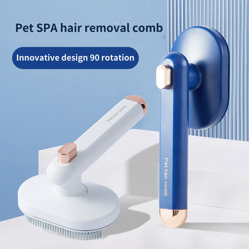 Grooming Pet Brush Self-Cleaning Brush for Cats and Dogs, Floating Hair Removal & Daily Coat Care Tool