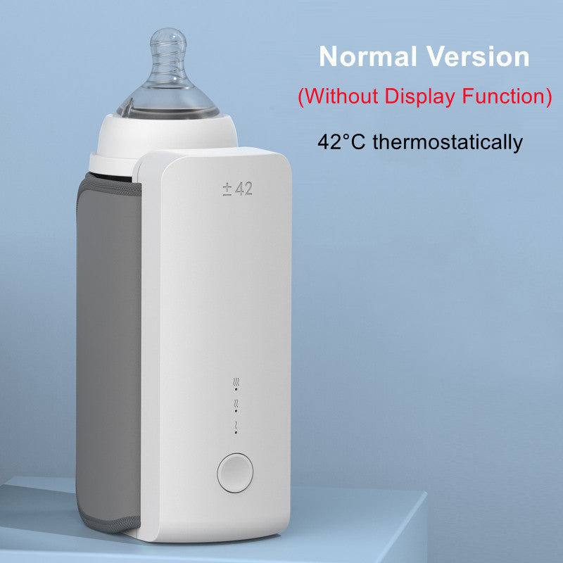 Portable Bottle Warmer USB-Charging Heater for Constant Temperature and Universal Baby Bottle Compatibility