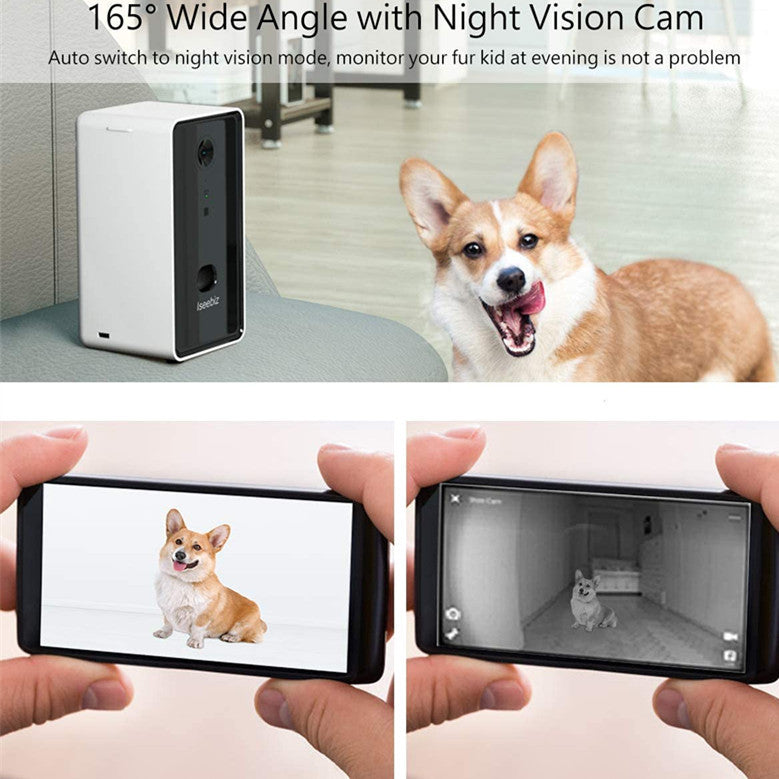 Smart Feeder Toy Interactive Treat Dispenser with HD Camera for Pets