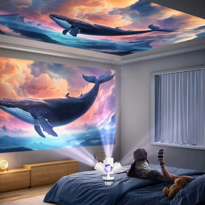 Dazzler HY300 Ultra mini projector 4K Ultra HD portable home theater with smart WiFi and Bluetooth for indoor and outdoor entertainment